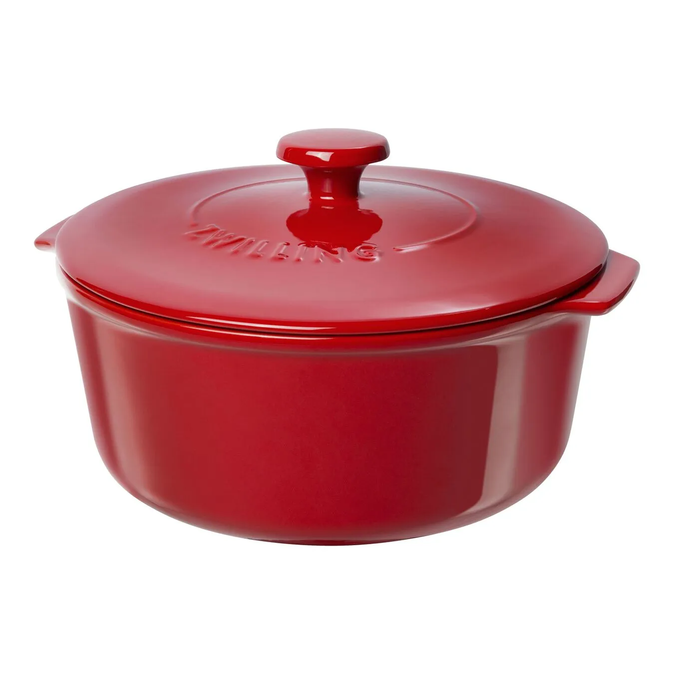 Zwilling Cocotte 24 Cm, Rund, Rot, Keramik 3 Zwilling Cocotte 24 Cm, Rund, Rot, Keramik